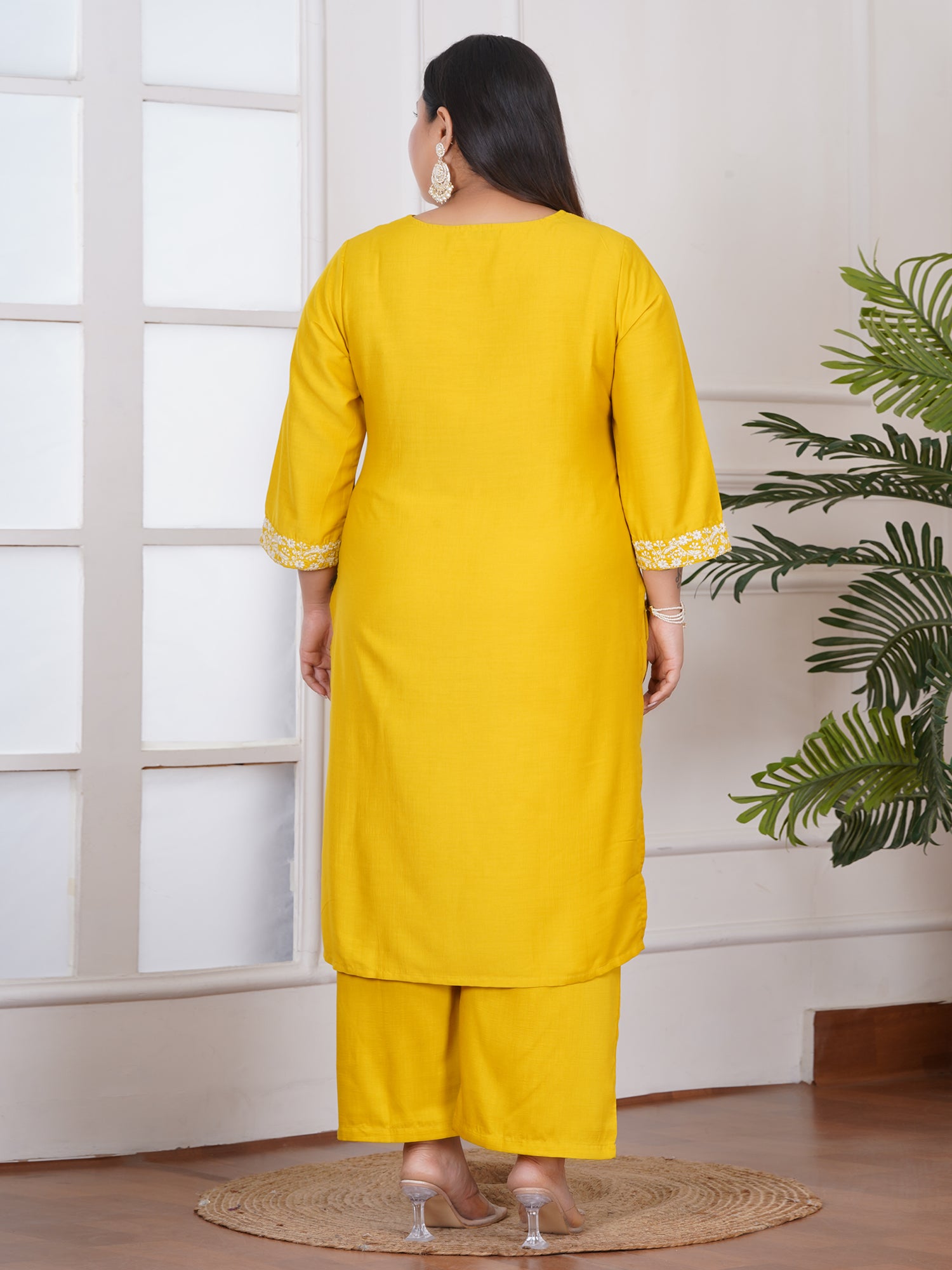 Women Ethnic Motifs Embroidered Regular Thread Work Kurta with Palazzos & With Dupatta